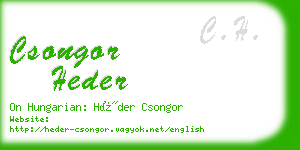 csongor heder business card